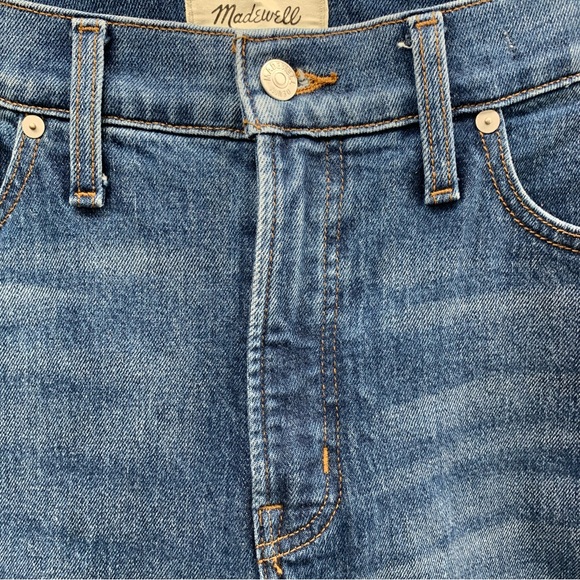 Madewell The Perfect Vintage Straight Jeans Blue Cropped Women's Petite Size 31P - Picture 8 of 16